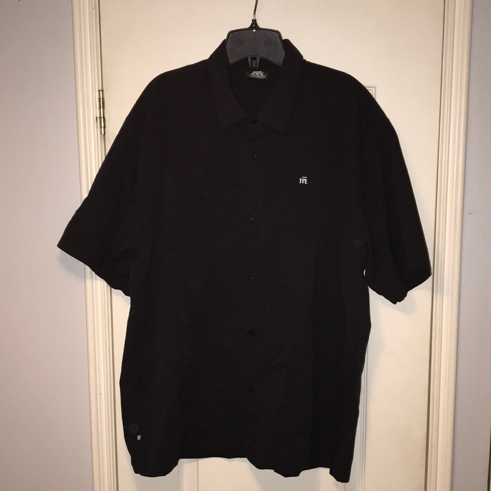 Men’s Modrobes Short Sleeve Shirt Black Size XL